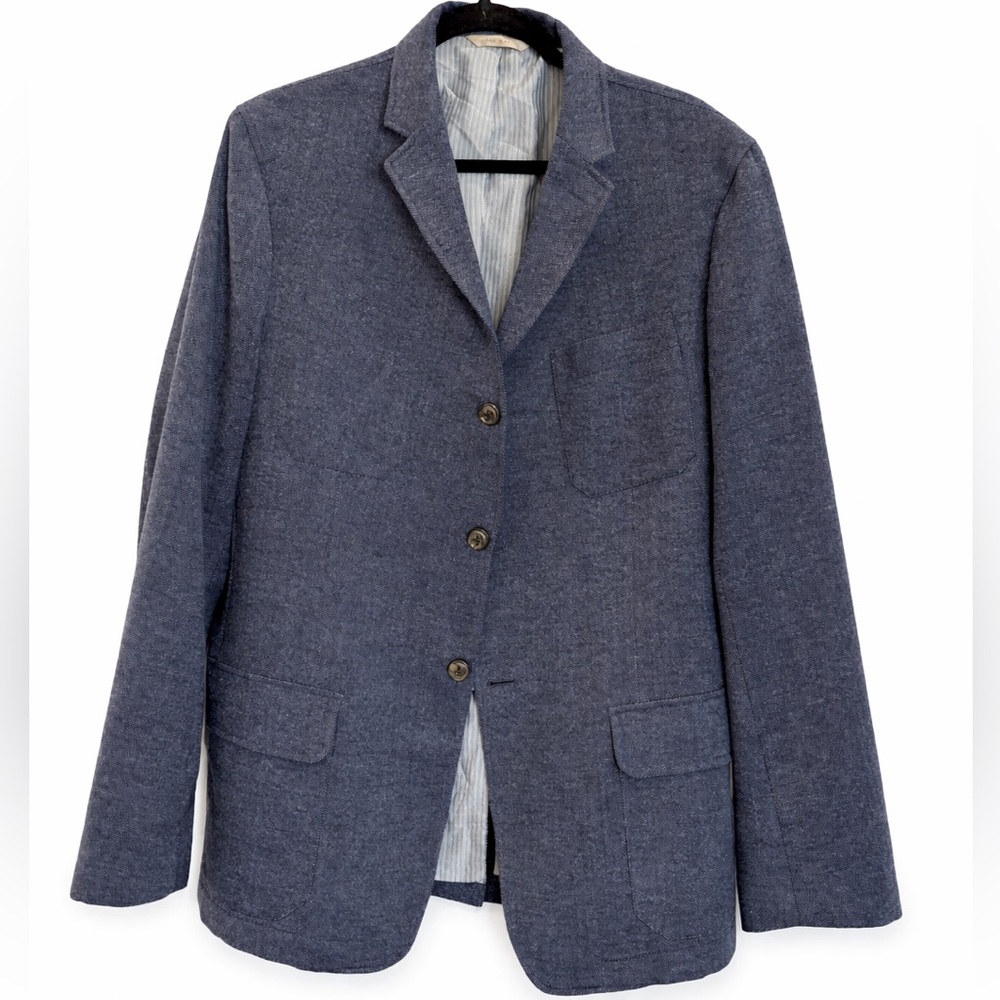 Banana Republic Men’s Sport Coat Heritage Collection 100% Wool Blue Size 46L